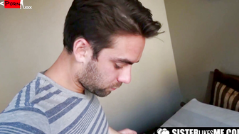 SisterLovesMe.com Blindfolded Tiffany Watson gets pounded relentlessly and facialed