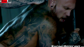 Rough Riders Tattooed Muscle Hunk Duo Takes it to the Limit
