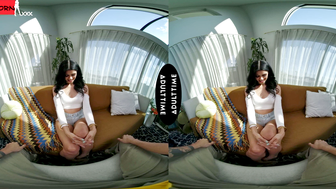 Petite Virtual Reality Experience - Deep Throating With Hot Latino Guy
