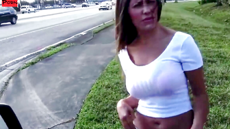 Stroke of Luck Sexy Latina MILF Gets Pulled Over at a Gas Station, Turns Fueling Up into Fcking Wild