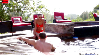 Extra Small porn video – Sunkissed Bodies Ignite Passion A Scorching Pool Party Threesome