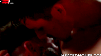 Slutty bottom Kane Fox gets destroyed by muscular brute Joel Hart in a wild bareback ride!