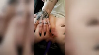 Bored mom Clitoris Rubbing Dildo Penetration
