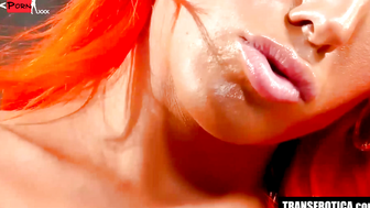 UNLEASHING DESIRE Aspen Brooks Ignites Passion as She Swoons Over Her Enormous Dick in a Solo Session of Unbridled Heat
