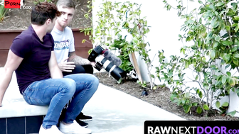 Breeding Storm RawNextDoor Raw Amateur Boys Christian Bay and Travis Berkley in Ecstatic BJ BDSM Action!