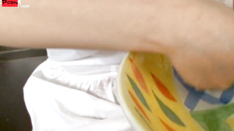 Slippery Mess Maid Aoi Mizumoris Got a Load to Handle