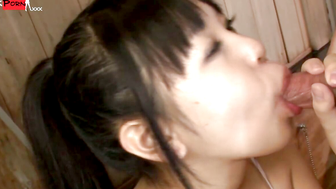 Teeny-Tiny Sweetheart - Sticky Ride With Huge Facial For Our Hot Japanese Babe