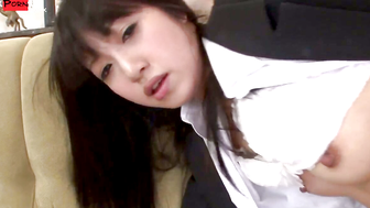 Sleazy Kotomi Asakura in full Japan blowjob porn scene