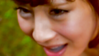 Blowjob in Broad Daylight Japanese Beauty Takes on a Hungry Lover in Public