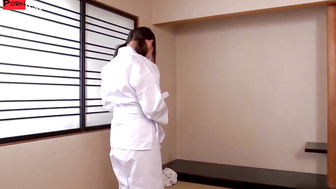 Bending Over Backwards Rino Momois Judo Lesson Gets a Whole Lot Harder
