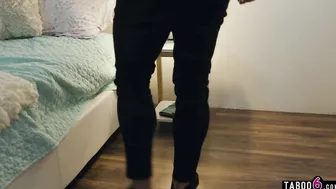 Small step daughter Maya Woulfe hard sex with angry stepdad