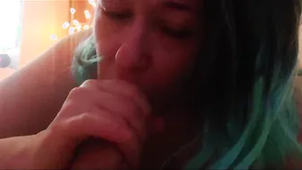 Single Cougar Sucking Off Penis for Cum