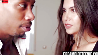 Creampieing my tiny lover, Lucy Laucht, till her little hole is filled to the brim with my creamy delight