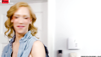 Double Threat Blonde Bombshell Falls Prey to Two Lustful Barbarians