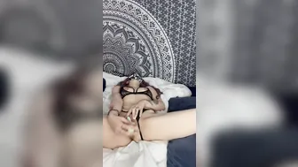 cougar Quietly makes herself Orgasm