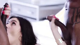 Valentina Nappi getting fuck by 2 african monster dicks
