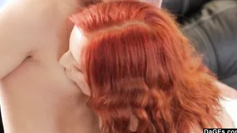 Dagfs - Red Haired Goddess Plowed On Couch