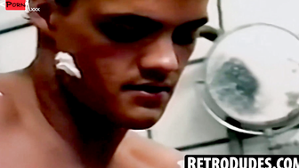 VINTAGE RETRORIALIA - Gay Porn Star's Erotic Encounter in Bathroom