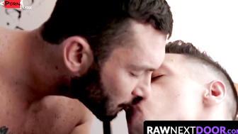 Bear-Jocks Raw Anal Threesome - Pale Bear Cub Fucks Twink Boy Hardcore