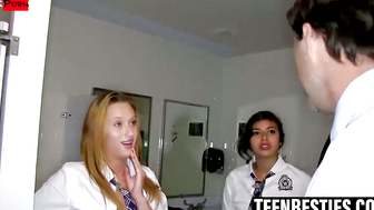 Spanked into Submission Naughty Teens Get Blessed by Their Dominant Teacher
