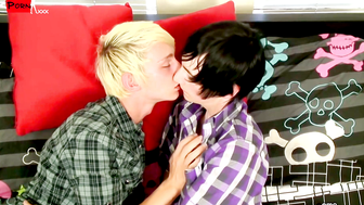 Double the Trouble Blond Hunk Max Brown Takes on Emo Cutie Andy Roberts in a Raw Anal Rodeo