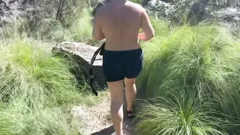Tight Shorts Walk Piss then Outdoors Light Fun