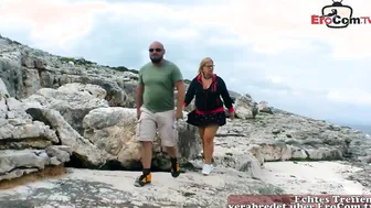 Deutsche mollige hausfrau fickt im Urlaub auf Mallorca public