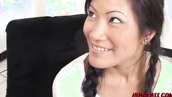 Christina Aguchi plays sucky sucky fucky fucky inside First Clip