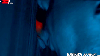 UNLEASH THE Beast Rocky Vallarta SLAVES Tony DAngelos Rock Hard Cock Through a GLORY HOLE