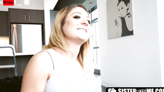 Step-Sister's Hot & Bouncy Booty - Older Brother Can't Resist