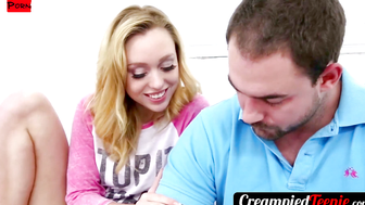 Busty Blonde Lucy Tyler Gets Destroyed by a Giant Cock in a MindBlowing Creampie!