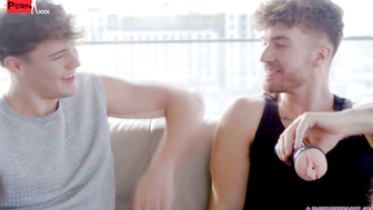 TWICE THE FUN! Two Guys Share the Same Fleshlight  But What Happens Next Will Leave You BREATHLESS!