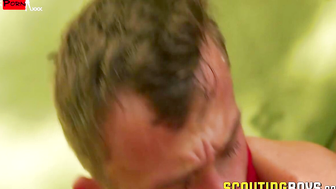 Mountain Man Jacked Up - Dominant Hunk Roughs up Porn Star Zac Dehan's Ass