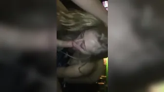 Blonde women does booty to mouth