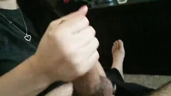 Her handjobs make my cock explode (slow mo version) point of view