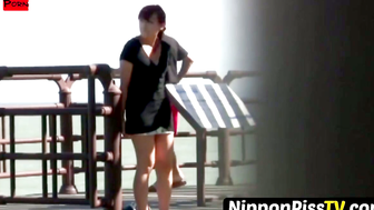 Tokyo Takedown Tempting Maid Pisses On Street in Broad Daylight