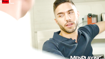 BROKEN IN MegaHung Latino Luciano DOMINATES Blonde Boss Magnus Loki in RAW, Backroom BPAWDE