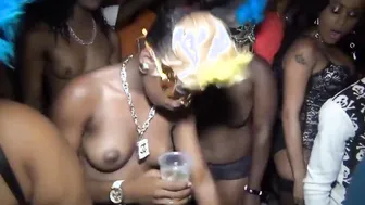 Almost Nude Girls at A Party