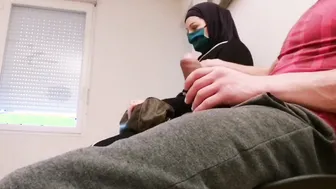Perver pull out his penis and cum inside forbidden outdoors