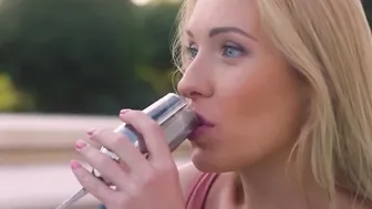 Analobsessed Emelie Crystal seduces her roommates rich dad