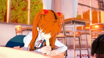 Inside Ass porn video – Evangelion Animated - Shinji Fucks Asuka into Classroom