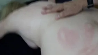 Doggy spank wood spoon and sex Compilation