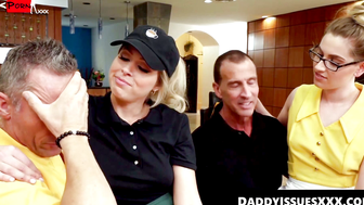 UNBELIEVABLE! Bootylicious teen Niki Snow gets ROUGHED UP by her DADS F motorsports driver573