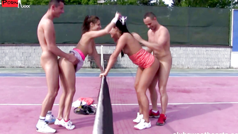 Tennis, Teasers, and Thrills A Scorching Mixed Doubles Fling