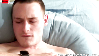 Double Threat Stepson Takes On Stepfathers Massive Cock and Powerful Dildo