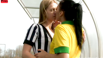Brazilian player fucking the referee