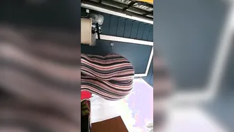 ENORMOUS BOOTY BLONDE into STRIPES