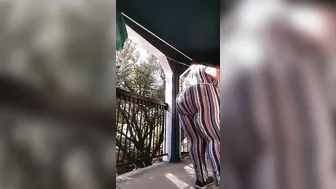 ENORMOUS BOOTY BLONDE into STRIPES
