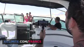 Sex on the yacht with curvy mom