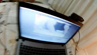 Dildo inside her cunt and I cum into her.....